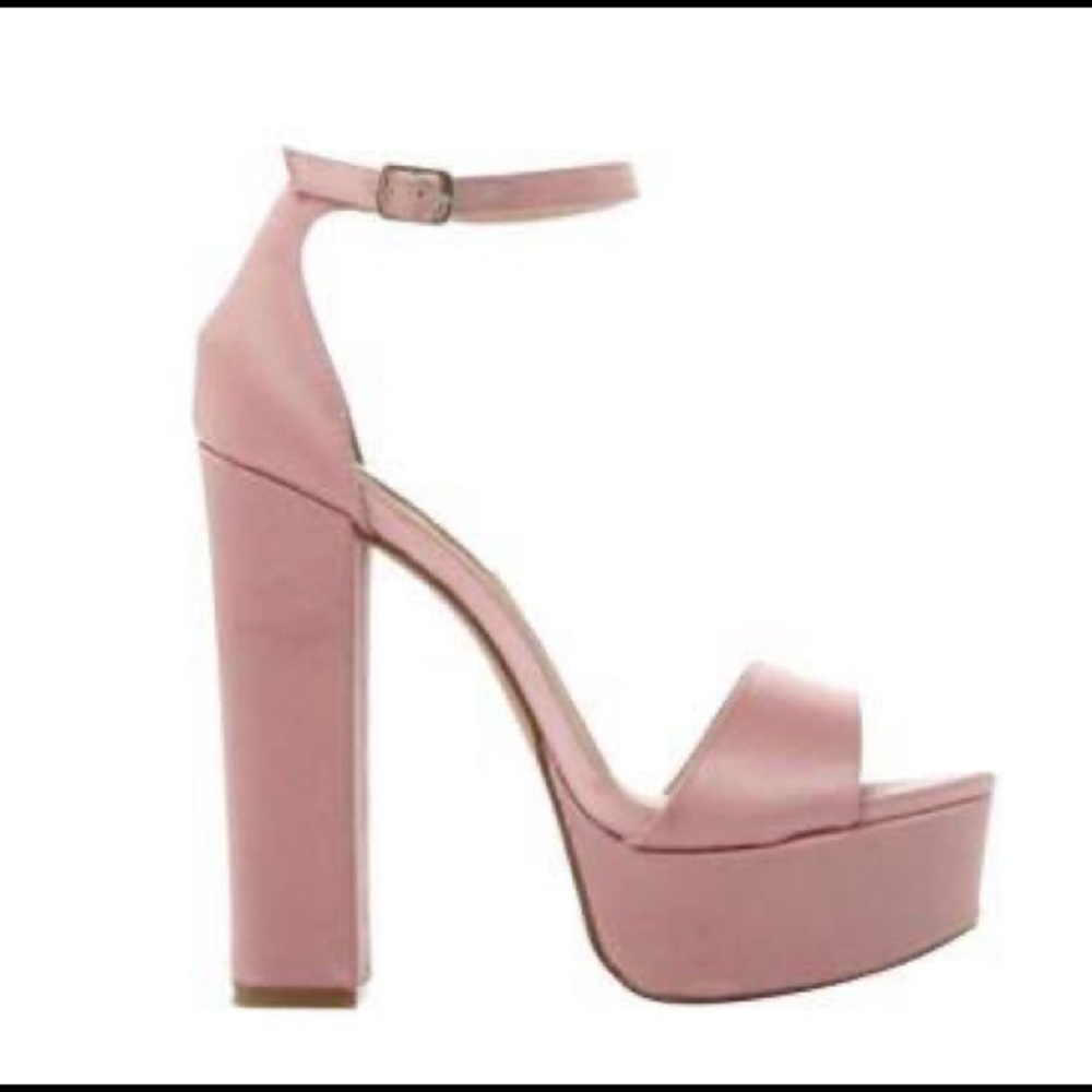 NEW Steve Madden Dusty Rose Gonzo Satin Platforms